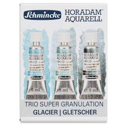 Schmincke Horadam Aquarell Artist Watercolor - Glacier, Supergranulation, Set of 3, 5 ml, Tubes