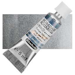 Schmincke Horadam Aquarell Watercolor - Deep Sea Black, 5 ml tube and swatch