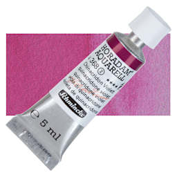Schmincke Horadam Aquarell Watercolor - Quinacridone Violet, 5 ml tube and swatch