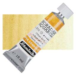 Schmincke Horadam Aquarell Artist Watercolor - Urban Yellow, 15 ml tube and swatch