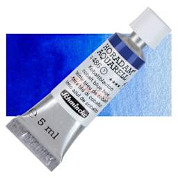 Schmincke Horadam Aquarell Artist Watercolor - Cobalt Blue Hue, 5 ml tube and swatch