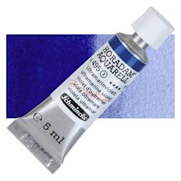 Schmincke Horadam Aquarell Artist Watercolor - Ultramarine Violet, 5 ml tube and swatch
