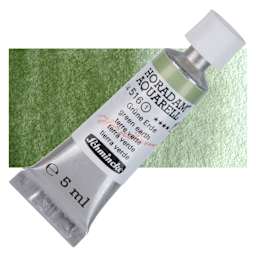 Schmincke Horadam Aquarell Watercolor - Green Earth, 5 ml tube and swatch