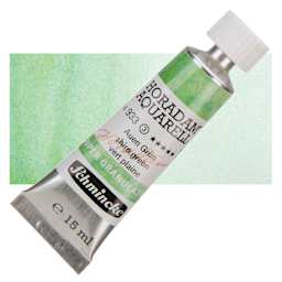 Schmincke Horadam Aquarell Artist Watercolor - Shire Green, Supergranulation, 15 ml, Tube and swatch