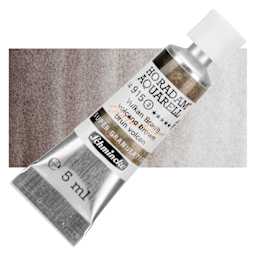 Schmincke Horadam Aquarell Artist Watercolor - Volcano Brown, 5 ml tube and swatch