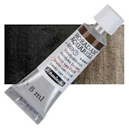 Schmincke Horadam Aquarell Artist Watercolor - Vandyke Brown,  5 ml tube and swatch