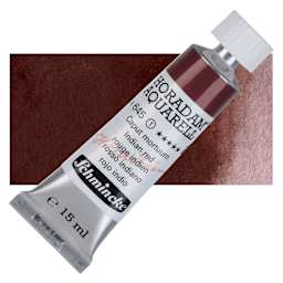 Schmincke Horadam Aquarell Watercolor - Indian Red, 15 ml tube and swatch