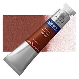 Winsor & Newton Cotman Watercolor - Indian Red, 21 ml tube and swatch