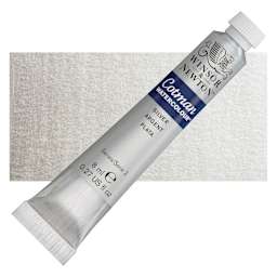 Winsor & Newton Cotman Watercolor - Silver, 8 ml, Tube and swatch