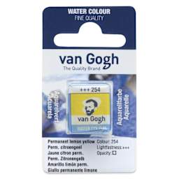 Van Gogh Watercolor Half Pan - Permanent Lemon Yellow