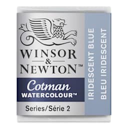 Winsor & Newton Cotman Watercolor - Iridescent Blue, Half Pan