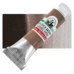 Old Holland Classic Artist Watercolor - Van Dyck Brown (Cassell) Extra, 6 ml and swatch