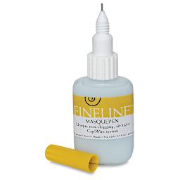 Fineline Masquepen Masking Fluid - Standard Tip, 18 Gauge, applicator cap removed