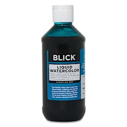 Blick Liquid Watercolor - Blue Green, 8 oz bottle