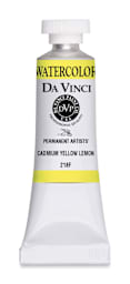 Da Vinci Artists Permanent Watercolor - Cadmium Yellow Lemon, 15 ml tube