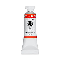 Da Vinci Artists' Permanent Watercolor - Da Vinci Orange, 15 ml tube