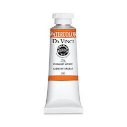 Da Vinci Artists' Permanent Watercolor - Cadmium Orange, 37 ml tube