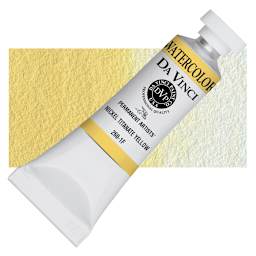 Da Vinci Artists' Permanent Watercolor - Nickel Titanate Yellow (CL), 15 ml tube and swatch