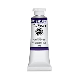 Da Vinci Artists' Permanent Watercolor - Phthalo Blue (Red Shade), 37 ml tube