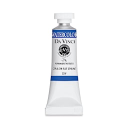 Da Vinci Artists' Permanent Watercolor - Cerulean Blue Genuine (CL), 15 ml tube