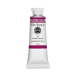 Da Vinci Artists' Permanent Watercolor - Quinacridone Violet, 37 ml tube