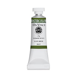 Da Vinci Artists' Permanent Watercolor - Olive Green, 15 ml tube