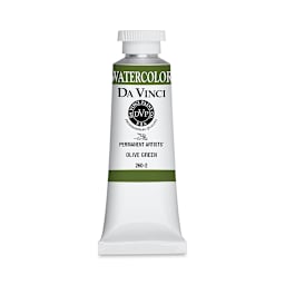 Da Vinci Artists' Permanent Watercolor - Olive Green, 37 ml tube