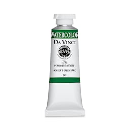 Da Vinci Artists' Permanent Watercolor - Hooker's Green Dark, 37 ml tube