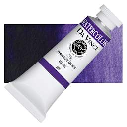 Da Vinci Artists' Permanent Watercolor - Mauve, 37 ml tube and swatch
