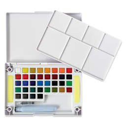 Sakura Koi Watercolor Half Pan - Set of 36 Sketch Box, Assorted Colors