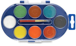 Richeson Opaque Watercolor Pan Set - Watercolor Pans, Set of 8
