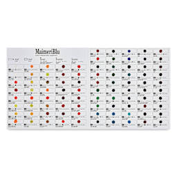 Maimeri Blu Artist Watercolor - 90 Color Dot Card open
