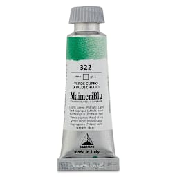 Maimeri Blu Artist Watercolor - Cupric Green Phthalo Light, 12 ml Tube