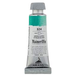 Maimeri Blu Artist Watercolor - Cupric Green Phthalo Deep, 12 ml Tube