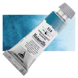 Maimeri Blu Artist Watercolor - Cobalt Green Blue, 12 ml Tube and swatch
