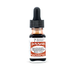 Dr. Ph. Martin's Synchromatic Transparent Watercolor Red Brown 0.5 oz