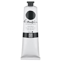 Gamblin Artist's Oil Color - Mars Black, 150 ml tube