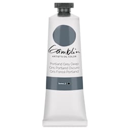 Gamblin Artist's Oil Color - Portland Grey Deep, 37 ml tube