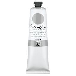 Gamblin Artist's Oil Color - Portland Grey Medium, 150 ml tube