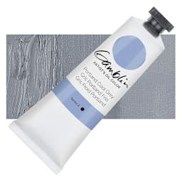 Gamblin Artists' Oil Color - Portland Cool Grey, 37 ml tube and swatch