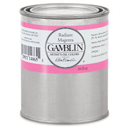 Gamblin Artist's Oil Color - Radiant Magenta, 16 oz Can