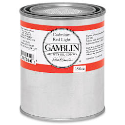Gamblin Artist's Oil Color - Cadmium Red Light, 16 oz Can