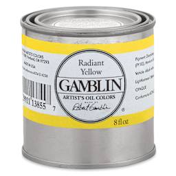 Gamblin Artist's Oil Color - Radiant Yellow, 8 oz Can
