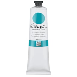Gamblin Artist's Oil Color - Phthalo Turquoise, 150 ml tube