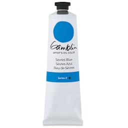 Gamblin Artist's Oil Color - Sevres Blue, 150 ml tube