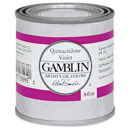 Gamblin Artist's Oil Color - Quinacridone Violet, 8 oz Can