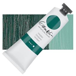 Gamblin Artist's Oil Color - Viridian, 37 ml tube and swatch