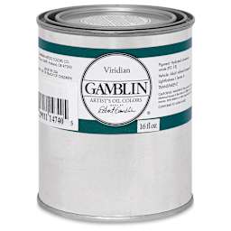 Gamblin Artist's Oil Color - Viridian, 16 oz Can