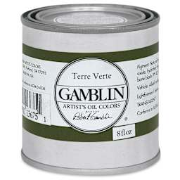 Gamblin Artist's Oil Color - Terre Verte, 8 oz Can