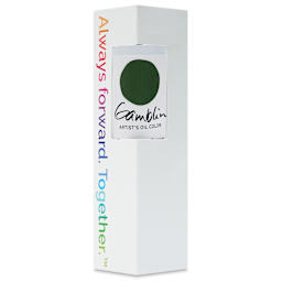 Gamblin Artist's Oil Color - Forest Floor Green, 150 ml tube in packaging